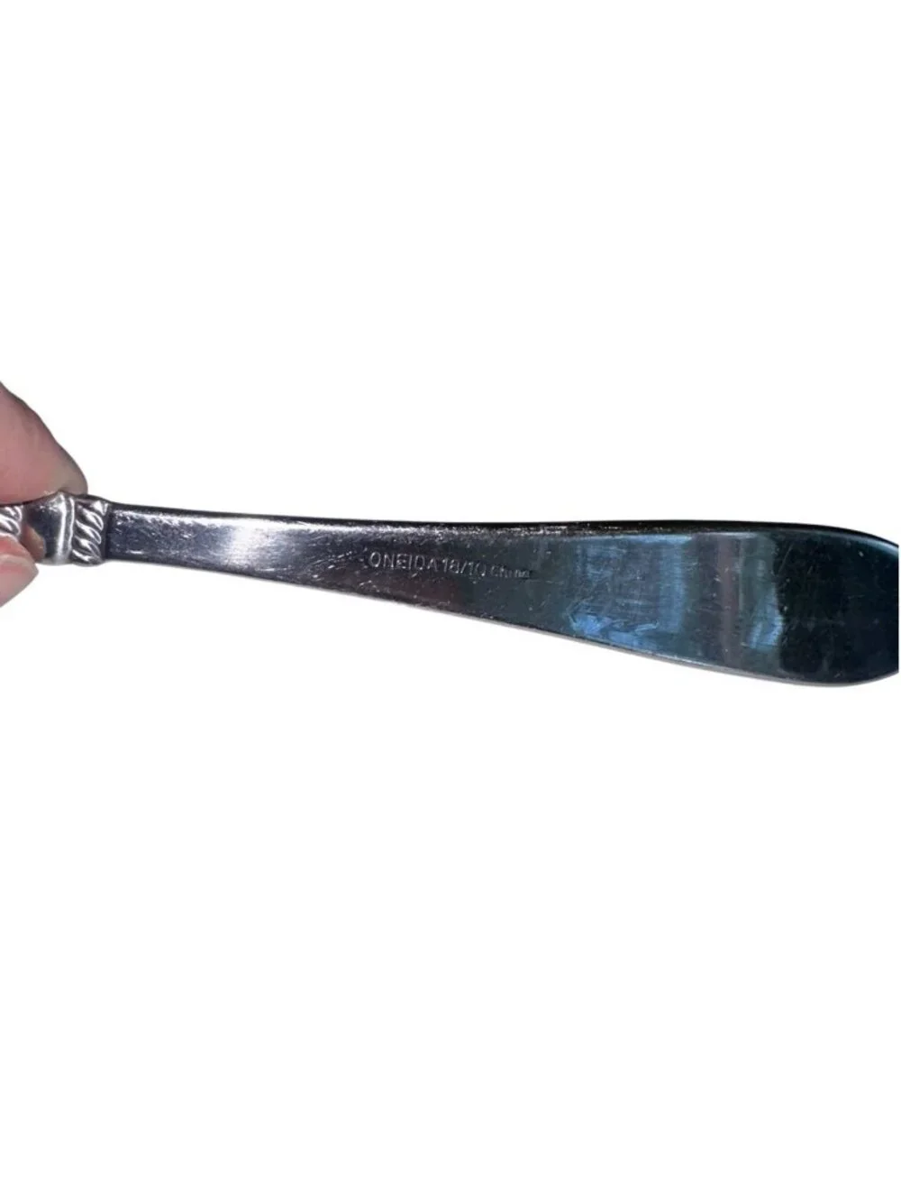 Oneida 18/10 Stainless Flatware AVONDALE I Solid Serving Spoon 8 3/4
